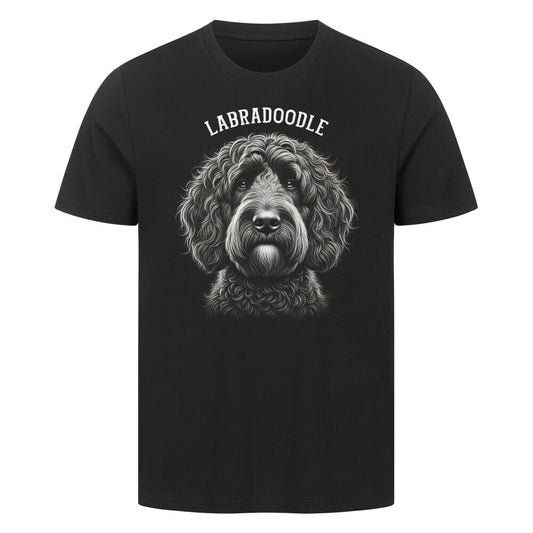 Premium T-Shirt "Labradoodle - Pure" Schwarz – hunde-shirt.de