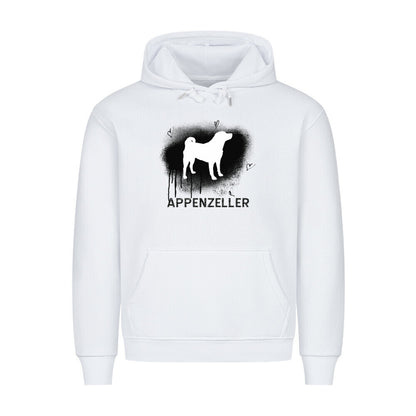 Premium Hoodie "Appenzeller - Brush" Weiß – hunde-shirt.de