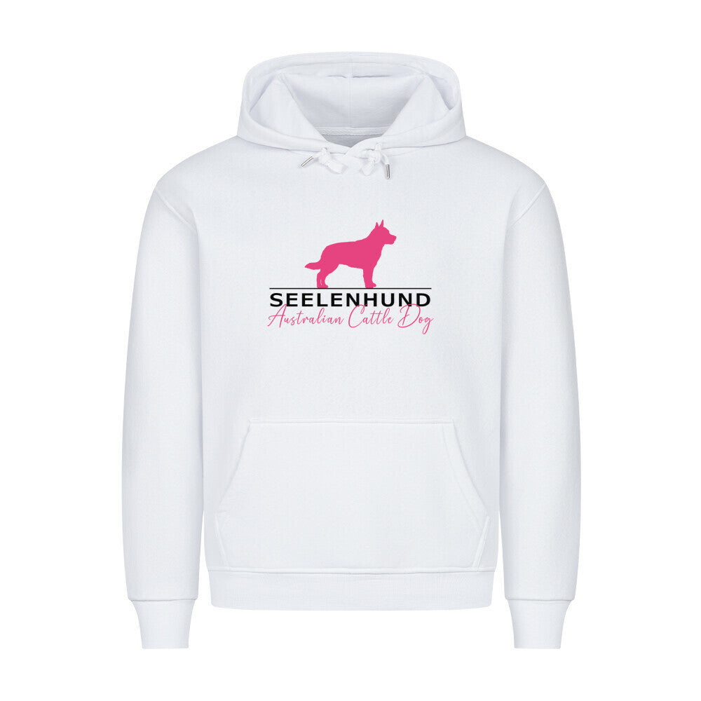 Premium Hoodie "Australian Cattle Dog - Seelenhund" Weiß – hunde-shirt.de