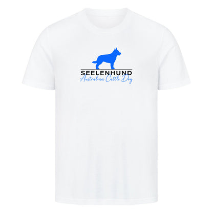 Premium T-Shirt "Australian Cattle Dog - Seelenhund" Weiß – hunde-shirt.de