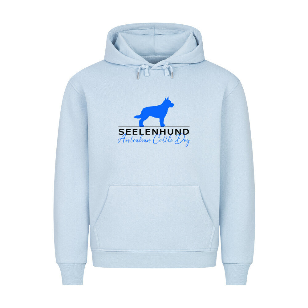 Premium Hoodie "Australian Cattle Dog - Seelenhund" Babyblau – hunde-shirt.de
