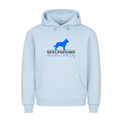 Premium Hoodie "Australian Cattle Dog - Seelenhund" Babyblau – hunde-shirt.de