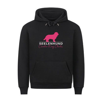 Premium Hoodie "Cavalier King Charles - Seelenhund" Schwarz – hunde-shirt.de