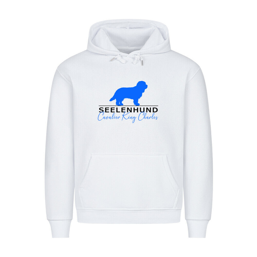 Premium Hoodie "Cavalier King Charles - Seelenhund" Weiß – hunde-shirt.de