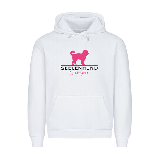 Premium Hoodie "Cavapoo - Seelenhund" Weiß – hunde-shirt.de