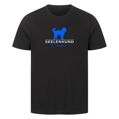 Premium T-Shirt "Cavapoo - Seelenhund" Schwarz – hunde-shirt.de