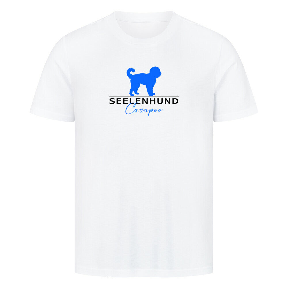 Premium T-Shirt "Cavapoo - Seelenhund" Weiß – hunde-shirt.de