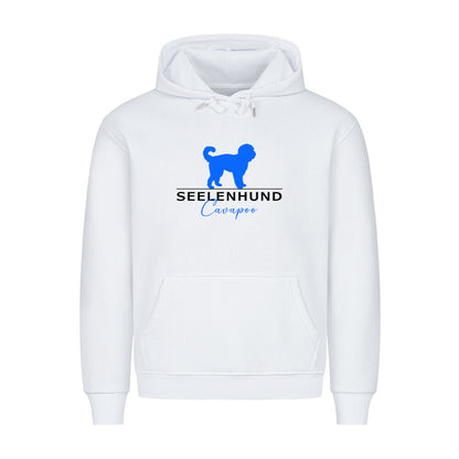 Premium Hoodie "Cavapoo - Seelenhund" Weiß – hunde-shirt.de