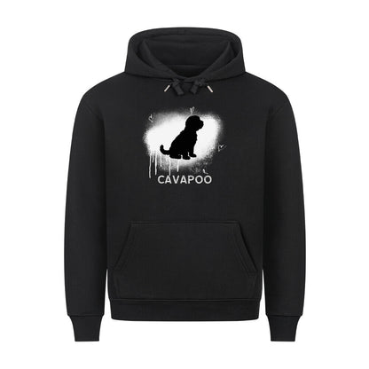 Premium Hoodie "Cavapoo - Brush" Schwarz – hunde-shirt.de