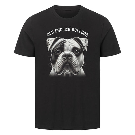 Premium T-Shirt "Old English Bulldog - Pure" Schwarz – hunde-shirt.de