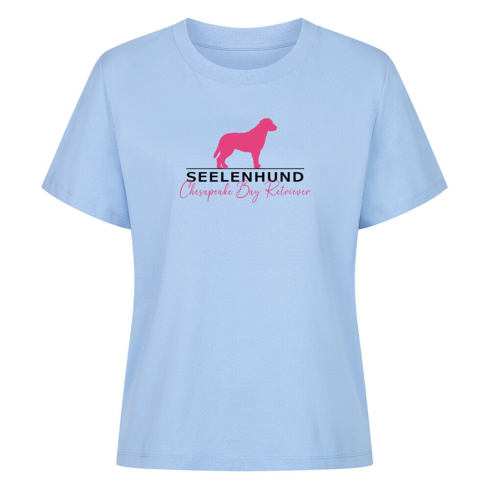 Premium Organic Shirt Women Sky Blue – hunde-shirt.de