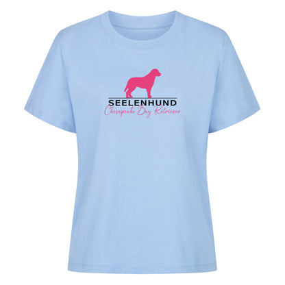 Premium Organic Shirt Women Sky Blue – hunde-shirt.de