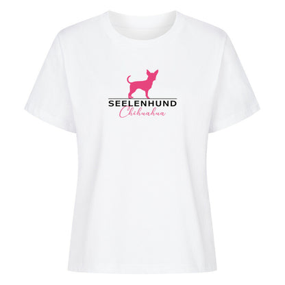 Premium Damen-Shirt "Chihuahua - Seelenhund" Weiß – hunde-shirt.de