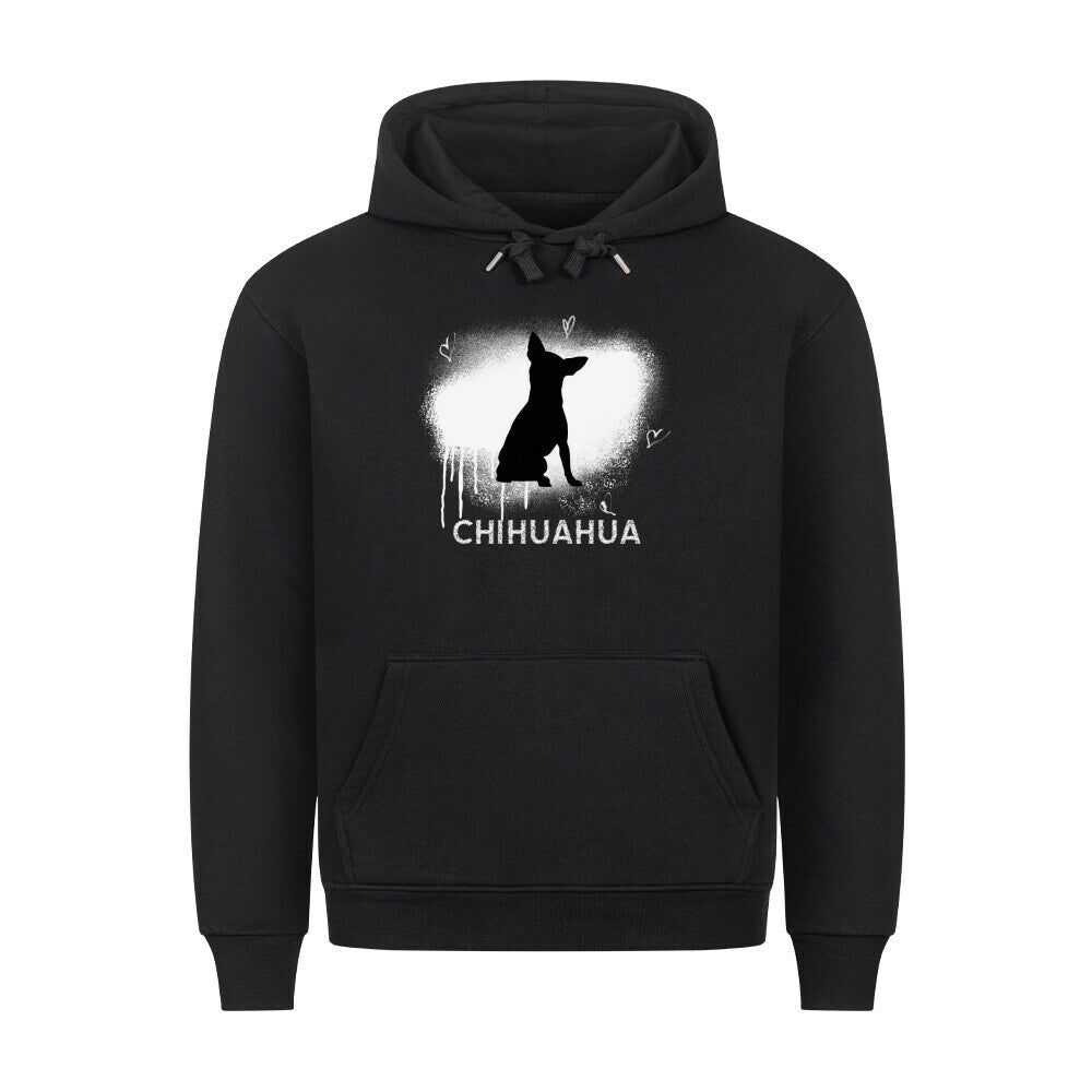 Premium Hoodie "Chihuahua - Brush" Schwarz – hunde-shirt.de