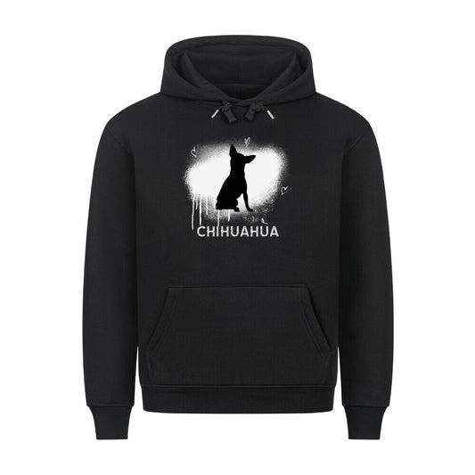 Premium Hoodie "Chihuahua - Brush" Schwarz – hunde-shirt.de