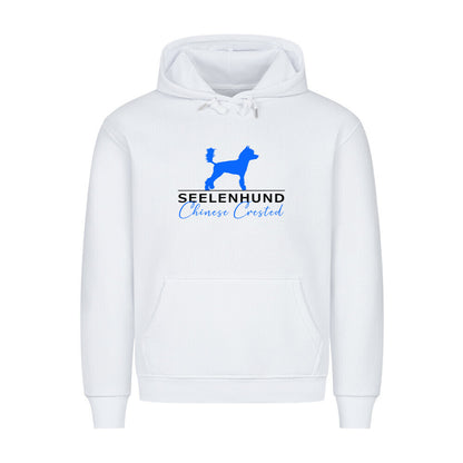 Premium Hoodie "Chinese Crested - Seelenhund" Weiß – hunde-shirt.de