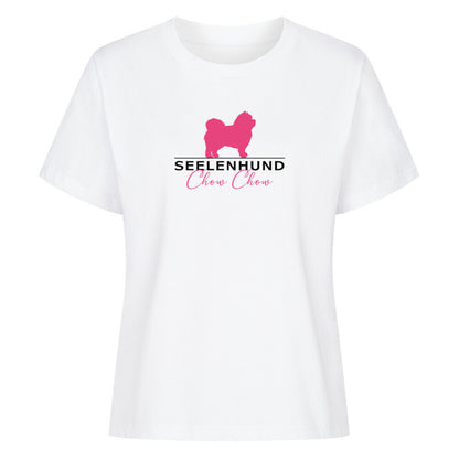 Premium Damen-Shirt "Chow Chow - Seelenhund" Weiß – hunde-shirt.de