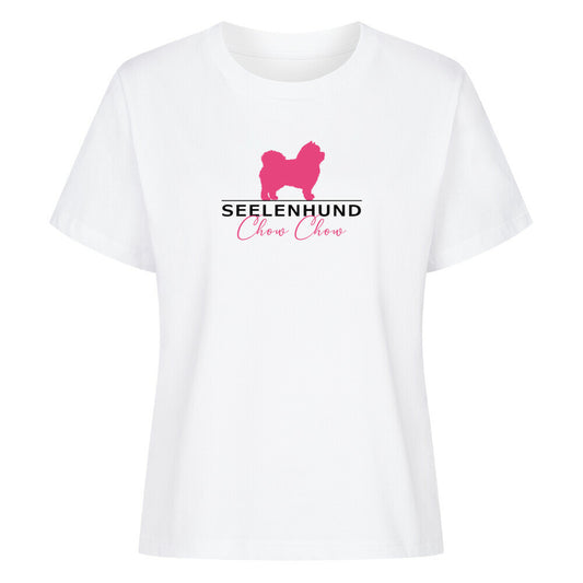 Premium Damen-Shirt "Chow Chow - Seelenhund" Weiß – hunde-shirt.de