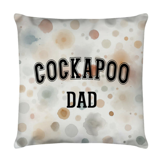 Kissen "Cockapoo - DAD" Weiß – hunde-shirt.de