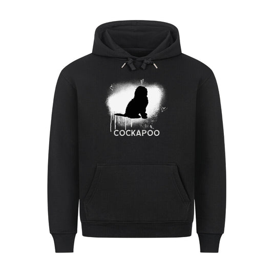 Premium Hoodie "Cockapoo - Brush" Schwarz – hunde-shirt.de