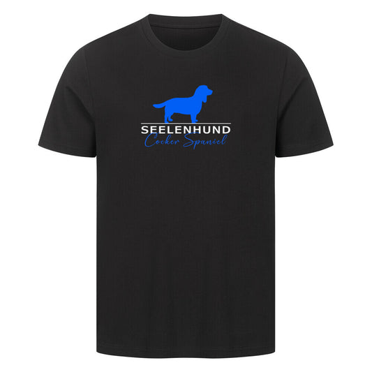 Premium T-Shirt "Cocker Spaniel - Seelenhund" Schwarz – hunde-shirt.de