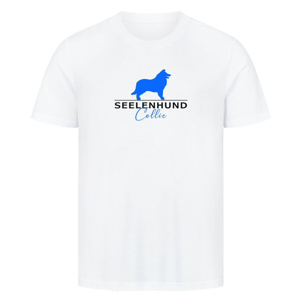 Premium T-Shirt "Collie - Seelenhund" Weiß – hunde-shirt.de