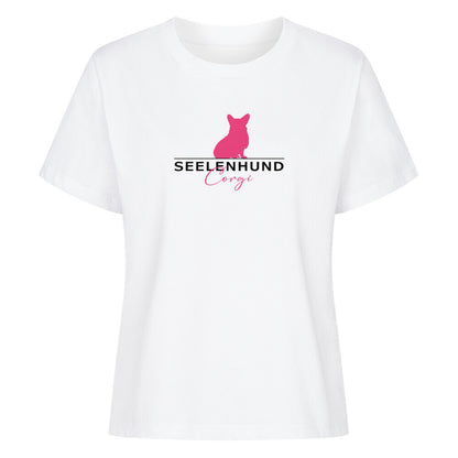 Premium Damen-Shirt "Corgi - Seelenhund" Weiß – hunde-shirt.de