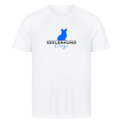 Premium T-Shirt "Corgi - Seelenhund" Weiß – hunde-shirt.de