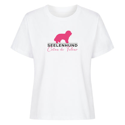 Premium Damen-Shirt "Coton de Tuléar - Seelenhund" Weiß – hunde-shirt.de