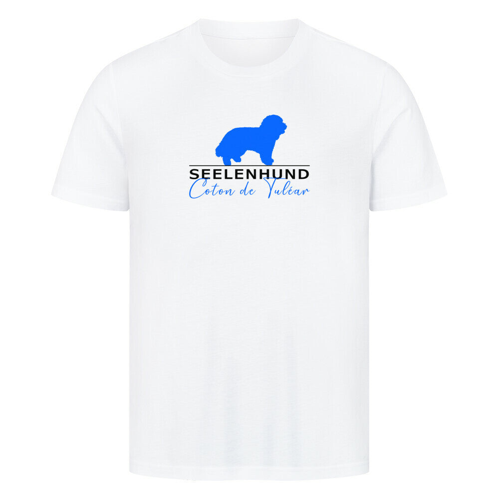 Premium T-Shirt "Coton de Tuléar - Seelenhund" Weiß – hunde-shirt.de