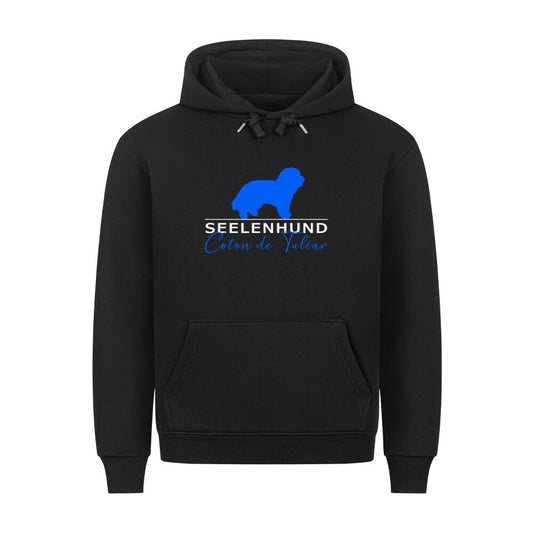 Premium Hoodie "Coton de Tuléar - Seelenhund" Schwarz – hunde-shirt.de