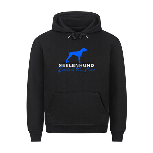 Premium Hoodie "Deutsch Kurzhaar - Seelenhund" Schwarz – hunde-shirt.de