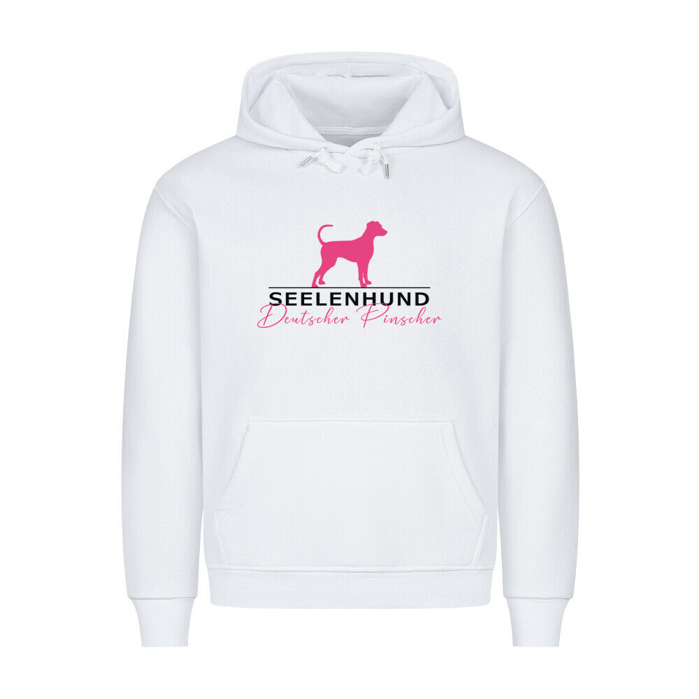 Premium Hoodie "Deutscher Pinscher - Seelenhund" Weiß – hunde-shirt.de