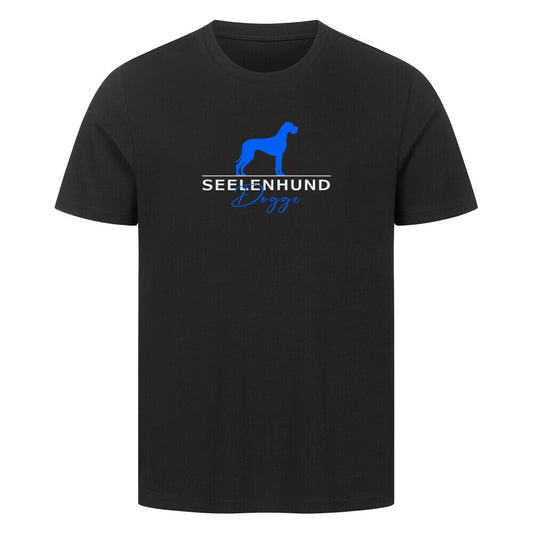 Premium T-Shirt "Dogge - Seelenhund" Schwarz – hunde-shirt.de