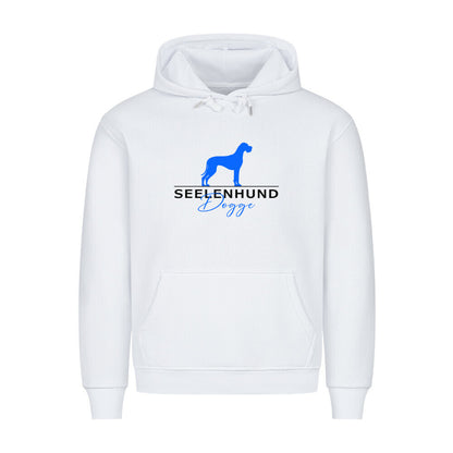 Premium Hoodie "Dogge - Seelenhund" Weiß – hunde-shirt.de