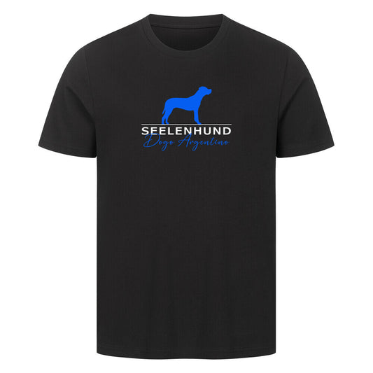 Premium T-Shirt "Dogo Argentino - Seelenhund" Schwarz – hunde-shirt.de