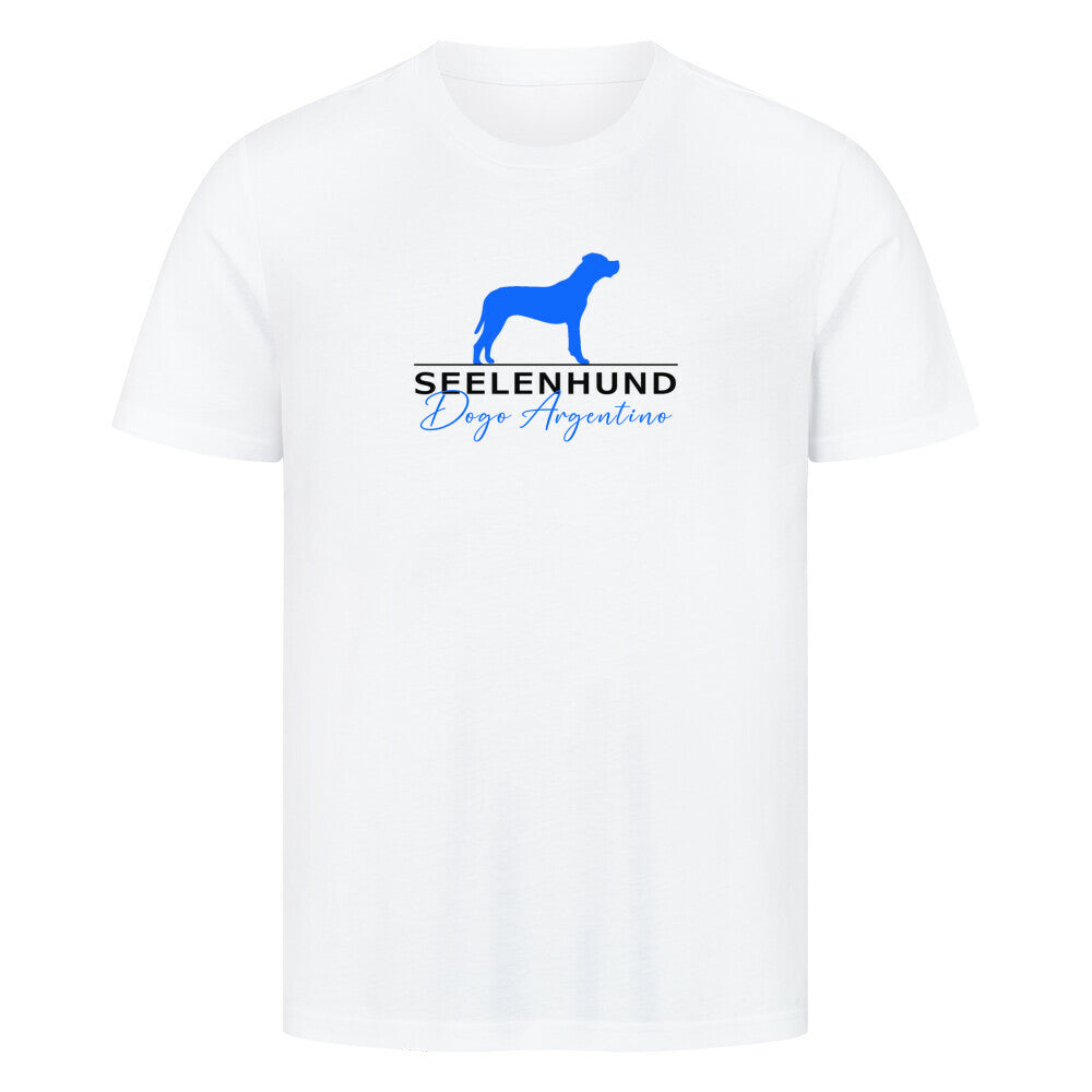 Premium T-Shirt "Dogo Argentino - Seelenhund" Weiß – hunde-shirt.de