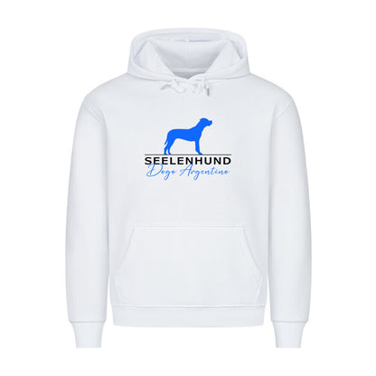 Premium Hoodie "Dogo Argentino - Seelenhund" Weiß – hunde-shirt.de