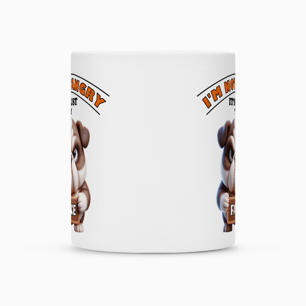 Tasse "English Bulldog - Not angry" – hunde-shirt.de