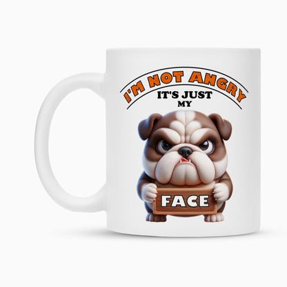 Tasse "English Bulldog - Not angry" – hunde-shirt.de