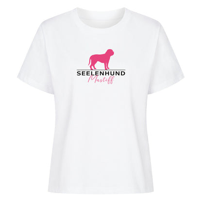 Premium Damen-Shirt "English Mastiff - Seelenhund" Weiß – hunde-shirt.de