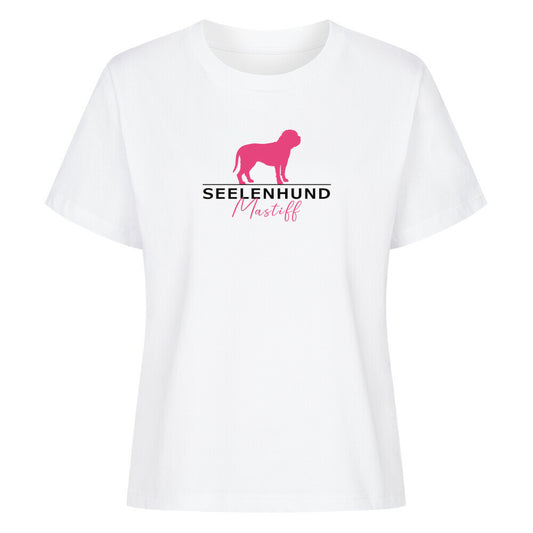 Premium Damen-Shirt "English Mastiff - Seelenhund" Weiß – hunde-shirt.de