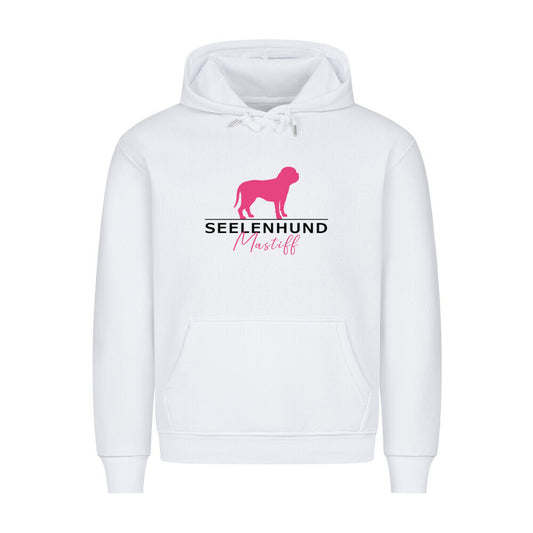 Premium Hoodie "English Mastiff - Seelenhund" Weiß – hunde-shirt.de