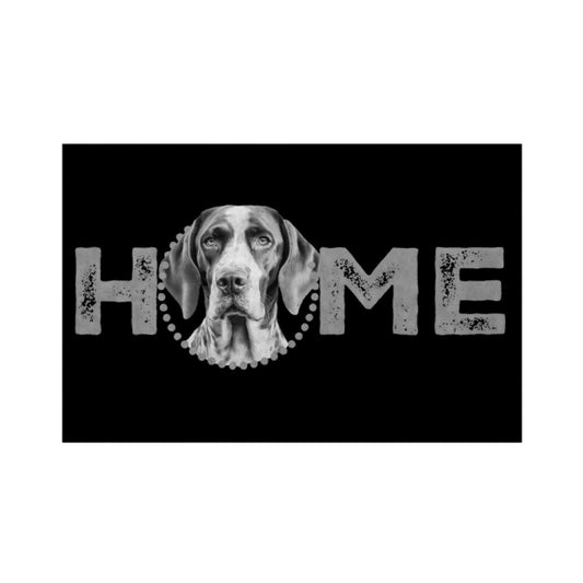 Fußmatte "English Pointer - HOME-Edition" Weiß – hunde-shirt.de