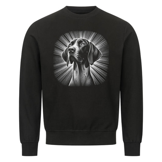 Premium Sweatshirt "English Pointer - Shine" Schwarz – hunde-shirt.de