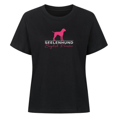 Premium Damen-Shirt "English Pointer - Seelenhund" Schwarz – hunde-shirt.de