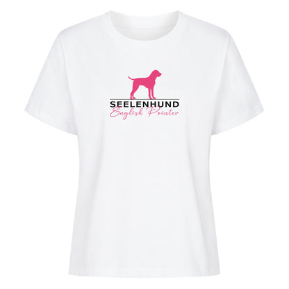 Premium Damen-Shirt "English Pointer - Seelenhund" Weiß – hunde-shirt.de