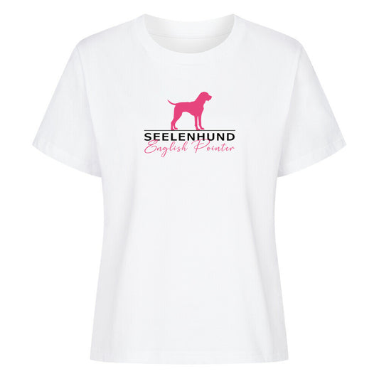 Premium Damen-Shirt "English Pointer - Seelenhund" Weiß – hunde-shirt.de