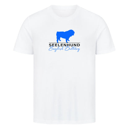 Premium T-Shirt "English Bulldog - Seelenhund" Weiß – hunde-shirt.de