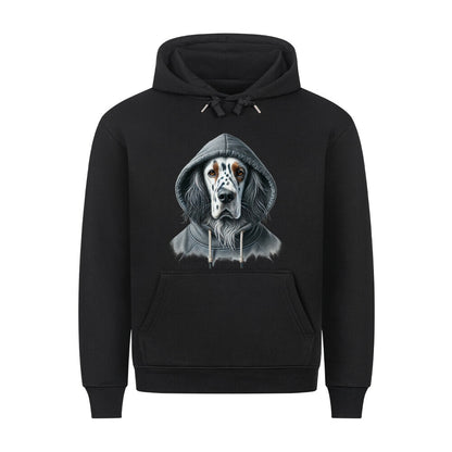 Premium Hoodie "English Setter - Hooded" Schwarz – hunde-shirt.de